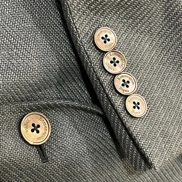 Ermenegildo Zegna Blue Wool/Silk/Linen Sport Coat Jacket 42R Italy Crossover EUC